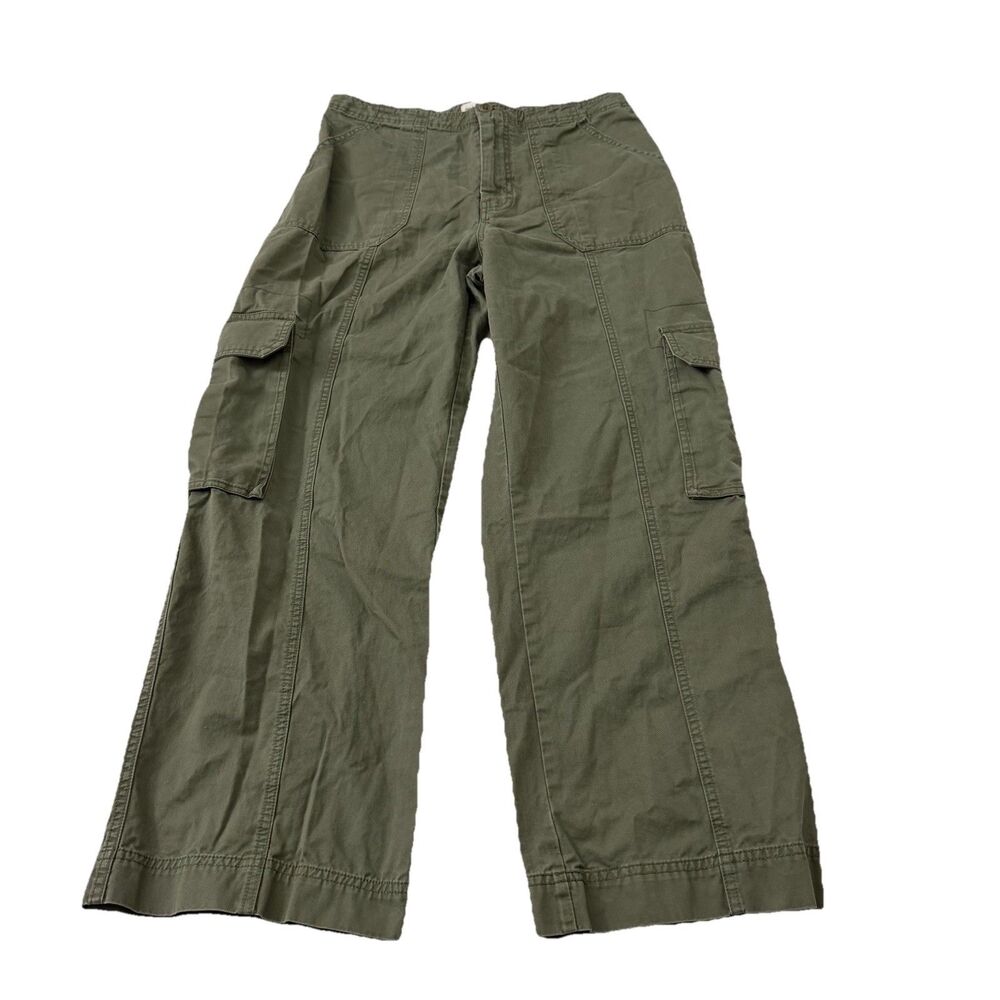 Abercrombie & Fitch Cargo Pants Womens 30 Green High Rise Straight Gorpecore Y2K